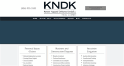 Desktop Screenshot of kndklaw.com